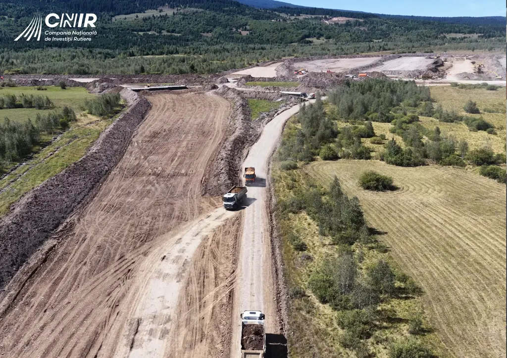 Secțiunea montană A8: primul șantier, lotul 1D, la 10% execuție