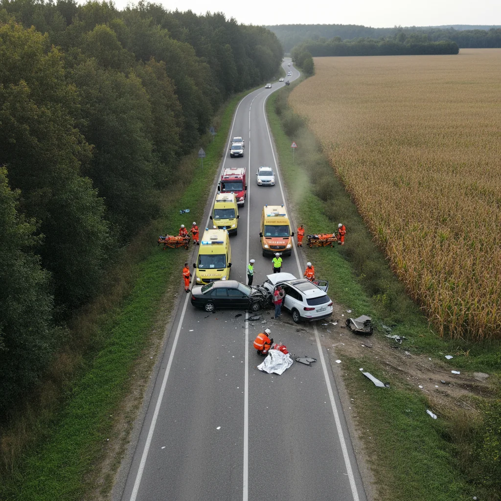 Accident pe Dărmănești: trei mașini, o tânără rănită