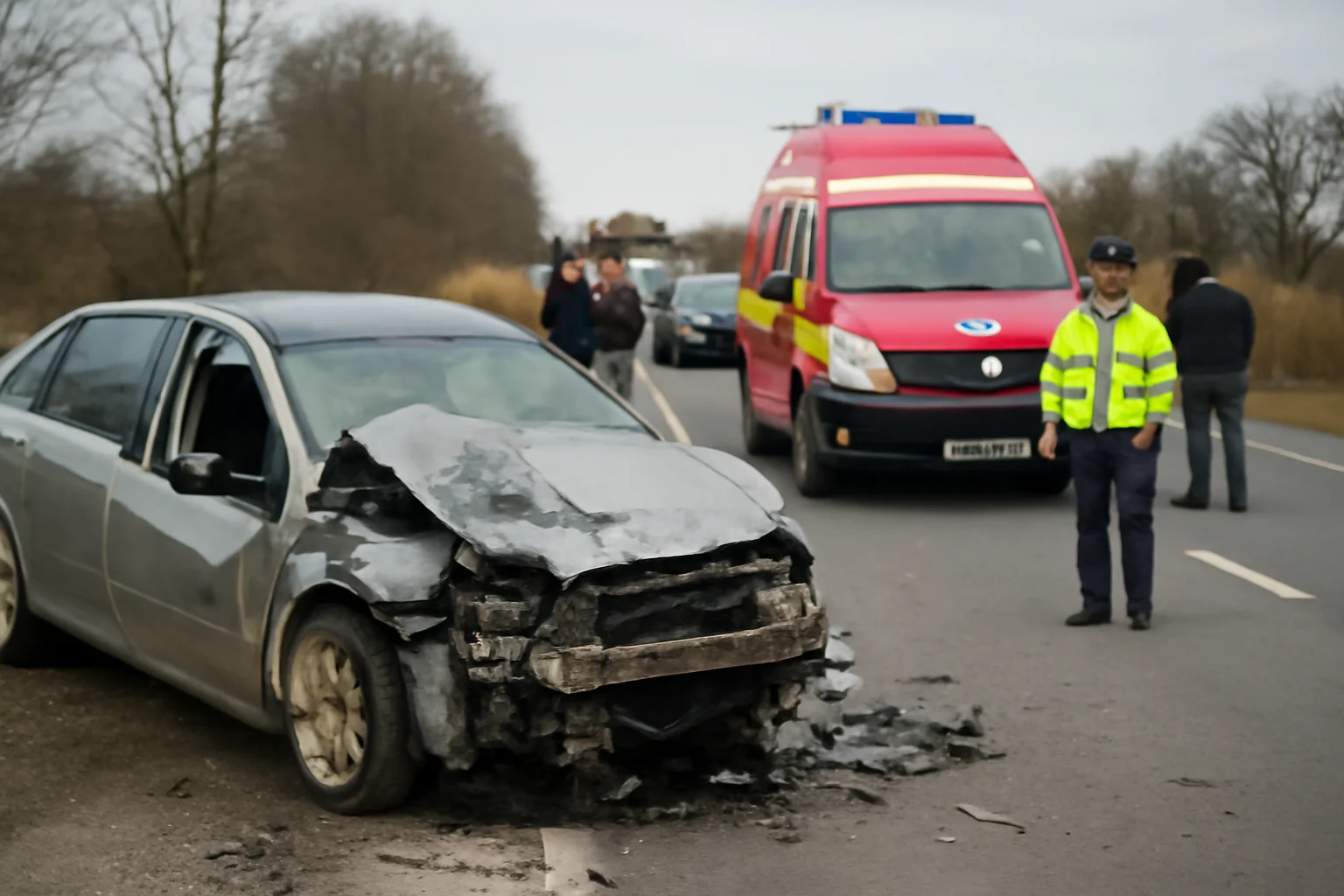 Târgu Neamț: accident între mașină și trotinetă pe Eminescu