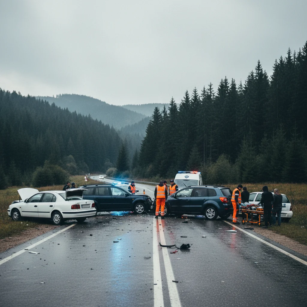 Accidente rutiere: cinci evenimente într-o zi în Neamț