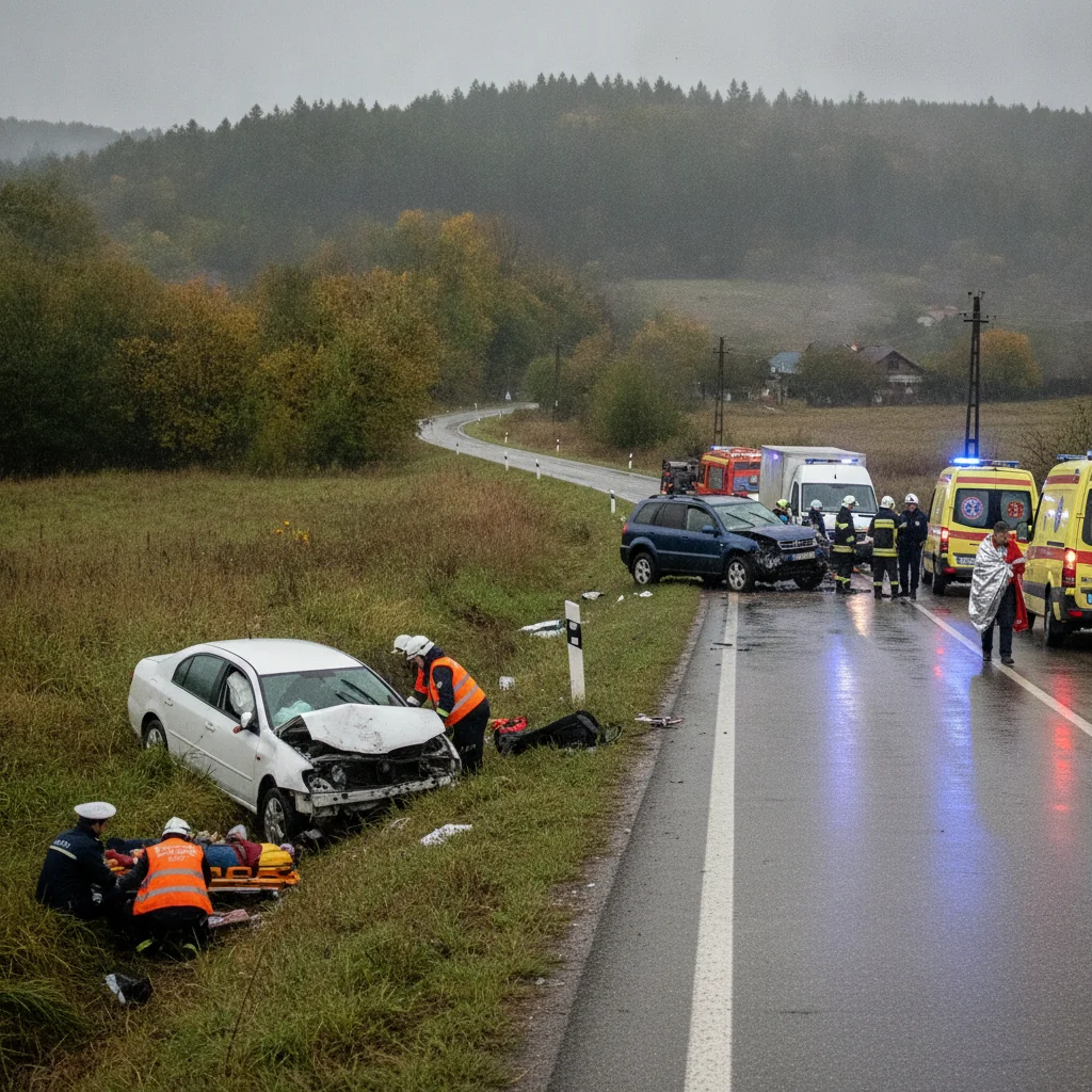 Accidente rutiere în Neamț: Doi răniți, dosare penale