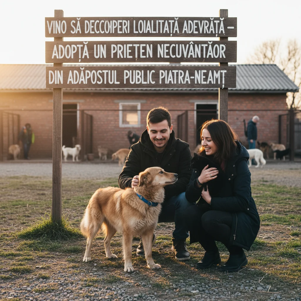 Adoptă un prieten necuvântător din adăpostul public Piatra-Neamț și descoperă loialitatea adevărată