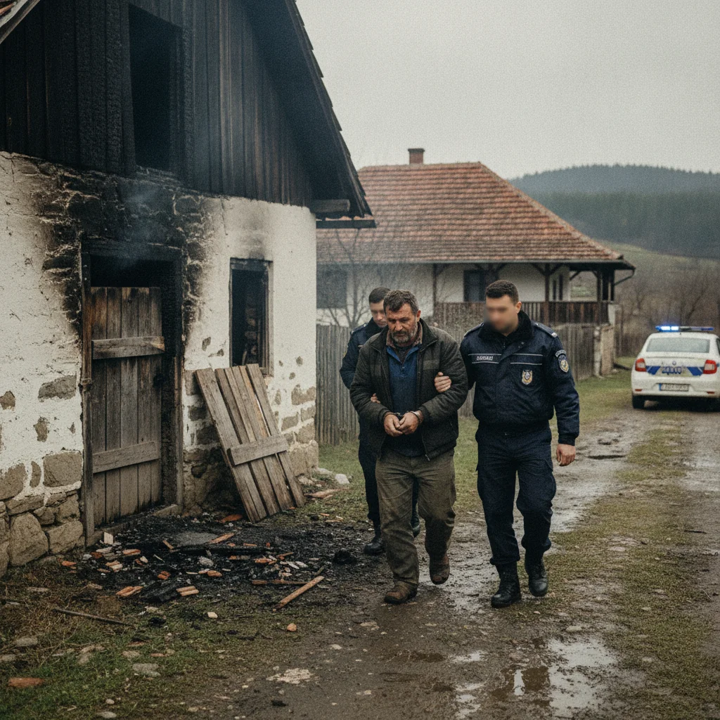 Bărbat din Români, Neamț, reținut după ce a vrut să incendieze o anexă