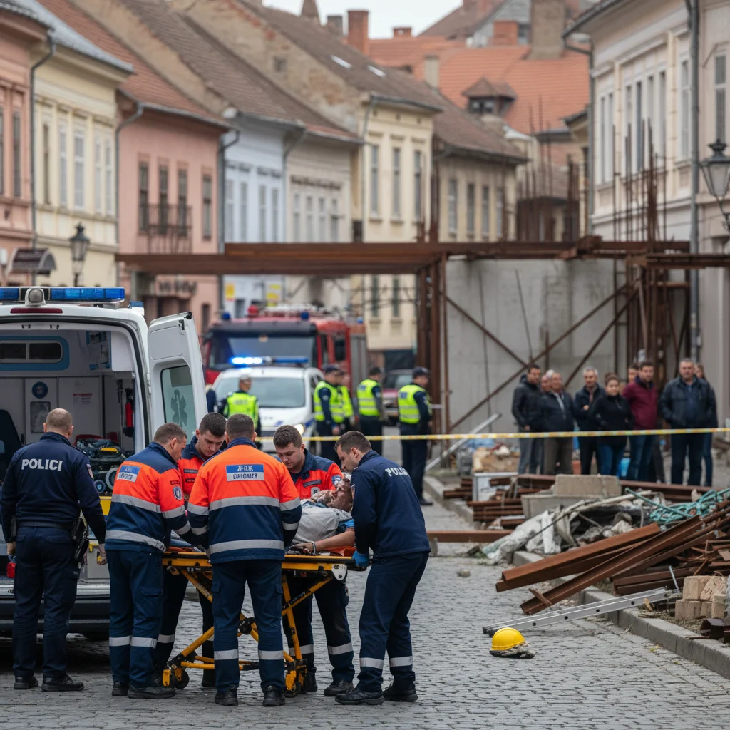 bărbat transportat de urgență la spital