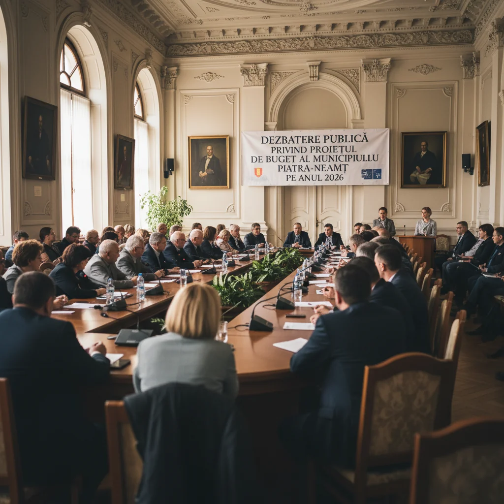 Bugetul Municipiului Piatra-Neamț pe 2026 va fi dezbătut public