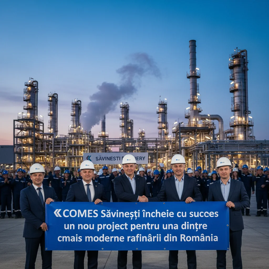 COMES Săvinești finalizează cu succes un proiect important pentru rafinăria de top din România