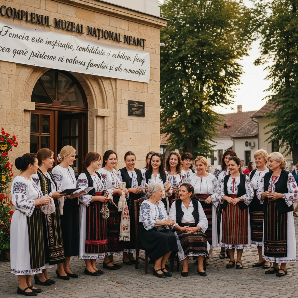 Complexul Muzeal Național Neamț subliniază rolul femeii ca pilon al inspirației, echilibrului și păstrătoare a tradițiilor familiei și comunității