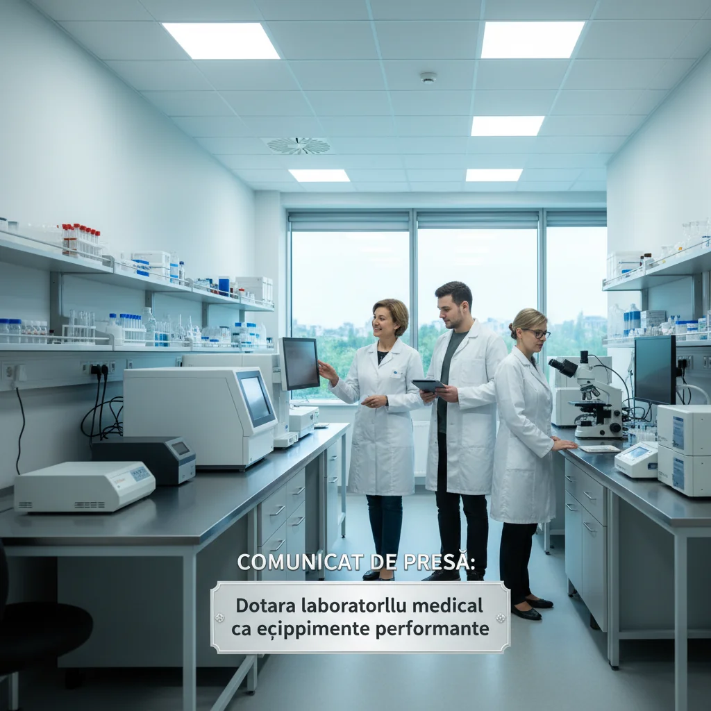 Dotarea laboratorului medical Katimed cu echipamente performante – Comunicat de presă local