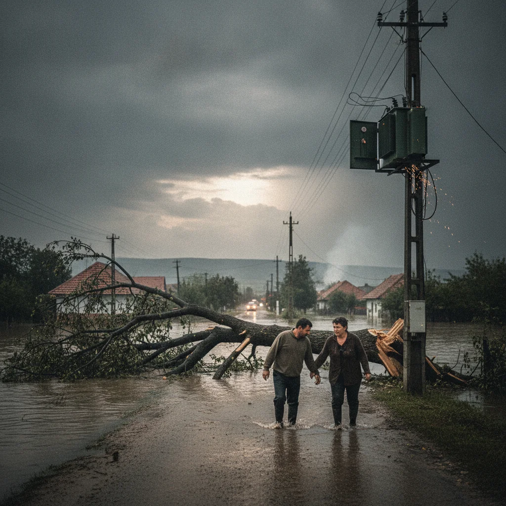Efectele furtunilor în Neamț: inundații și pene de curent