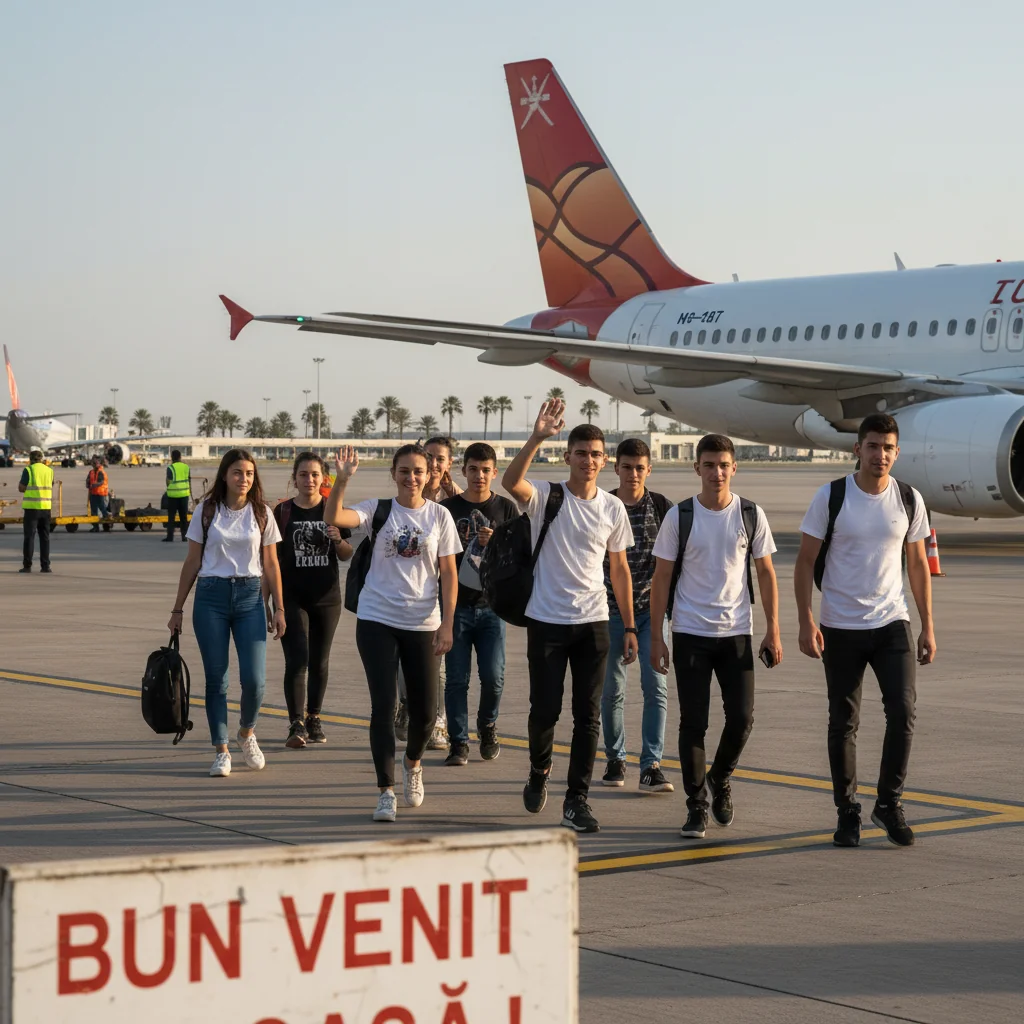 Elevi din Piatra-Neamț se întorc în România din Oman, anunță autoritățile