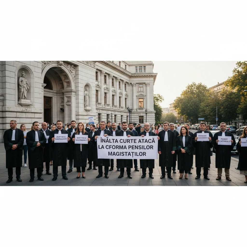 Înalta Curte sesizează CCR privind reforma pensiilor magistraților