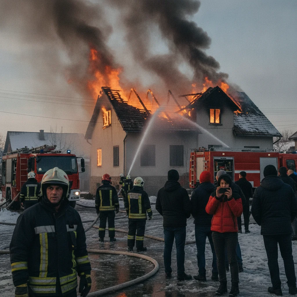 Incendiu în Stânca, Pipirig: Pompierii au intervenit