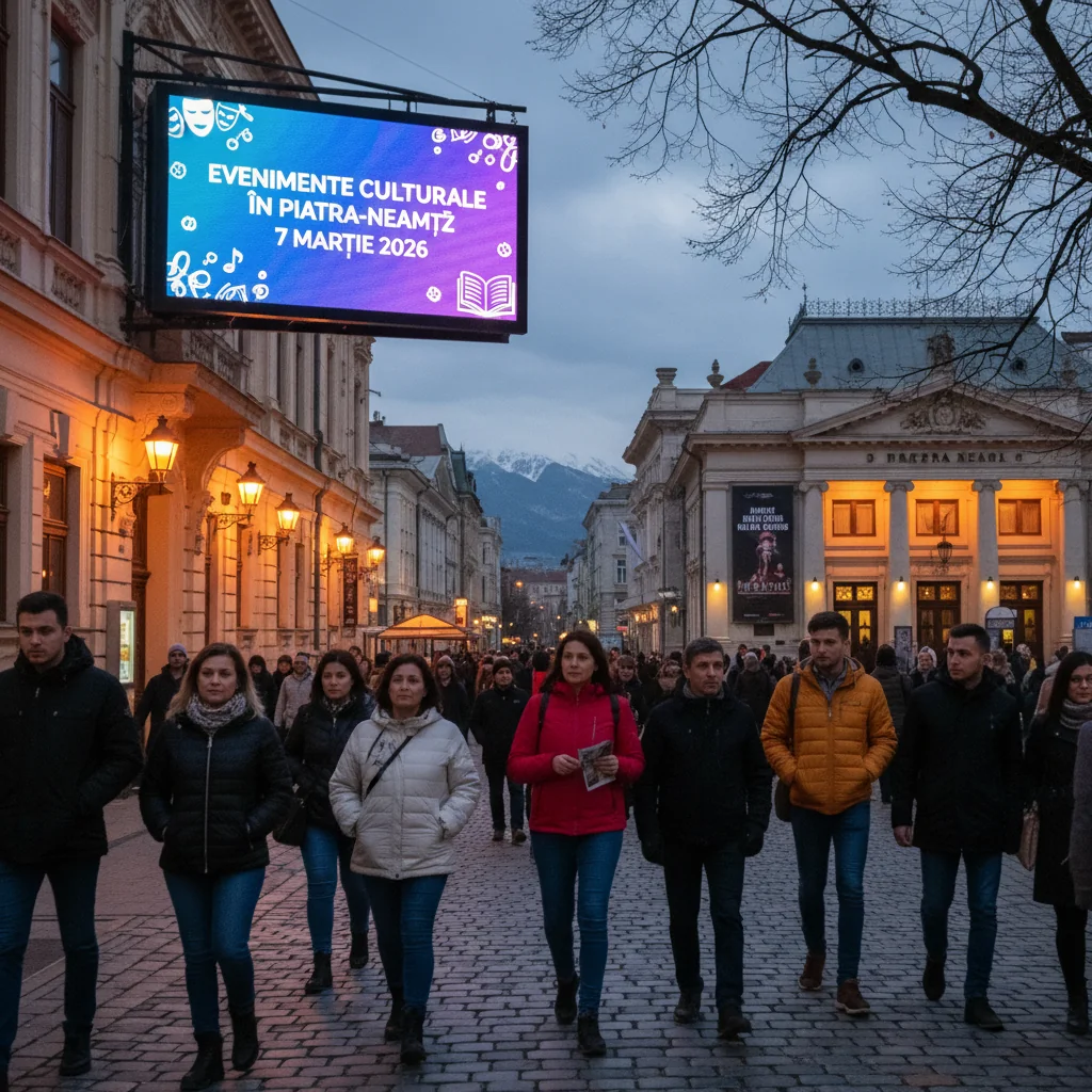 Manifestări culturale diverse în Piatra-Neamț pe 7 martie 2026