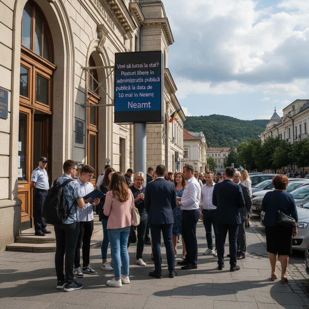 Posturi libere în administrația publică Neamț pe 10 mai