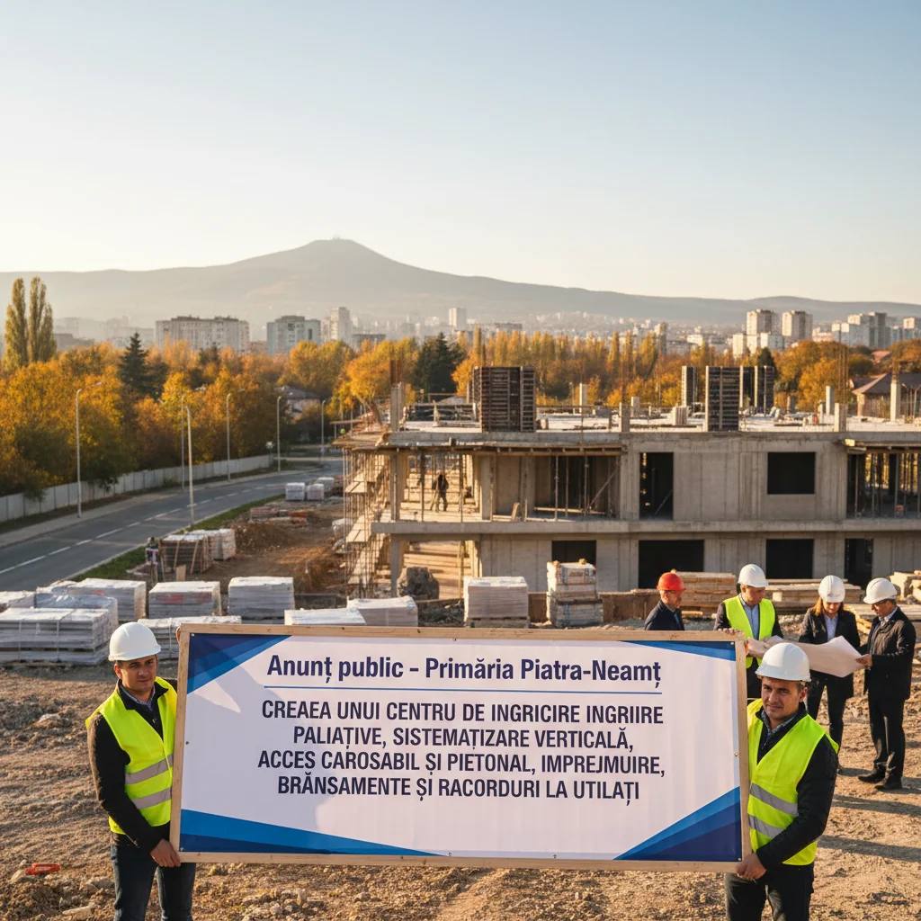 Primăria Piatra-Neamț anunță proiectul unui centru medical de îngrijiri paliative, cu acces rutier și pietonal, împrejmuire și racordare completă la utilități