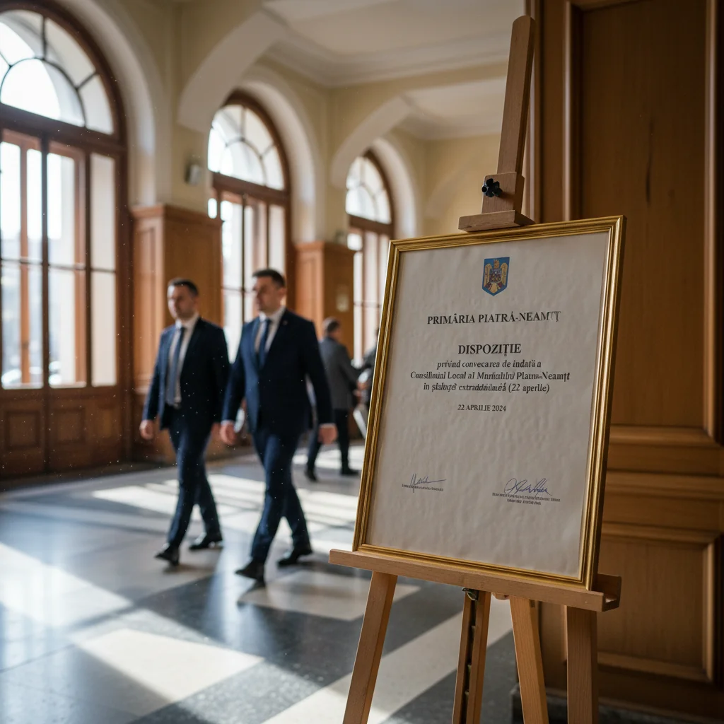 Primăria Piatra-Neamț convoacă o ședință extraordinară a Consiliului Local
