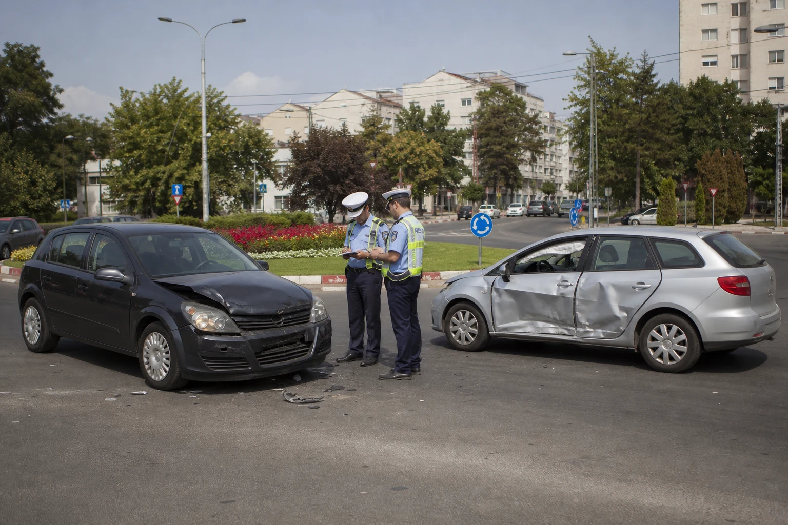 Roman: coliziune pe Ștefan cel Mare, bărbat de 39 de ani transportat la spital