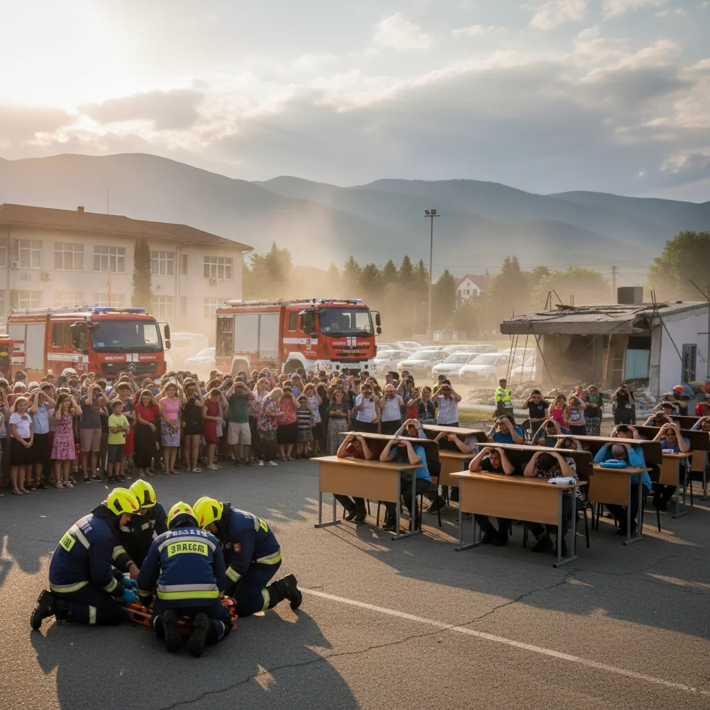 Simulări de cutremur, antrenamente cu sirene și cursuri de prim ajutor desfășurate în întreg județul Neamț