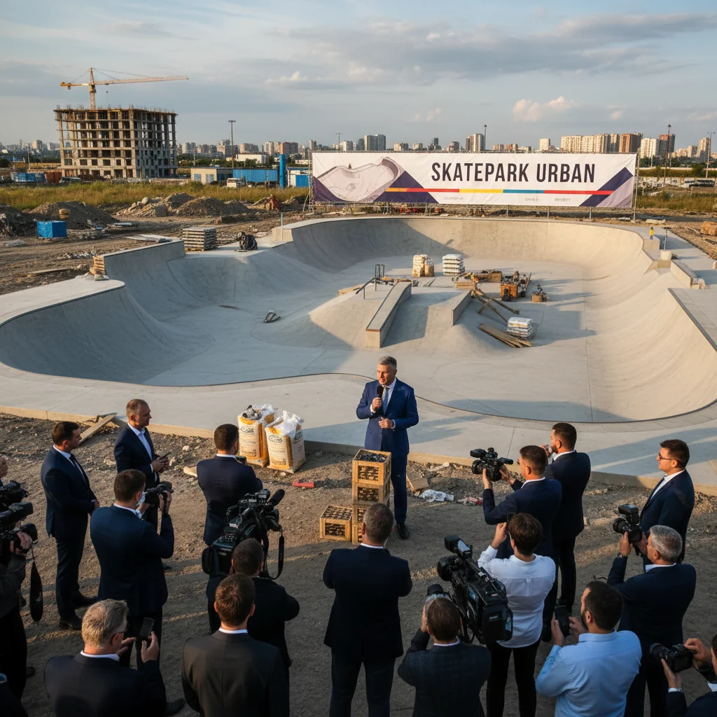 Skateparkul, finalizat în proporție de 70% sub actuala administrație – Declarațiile lui Niță în conferința de presă