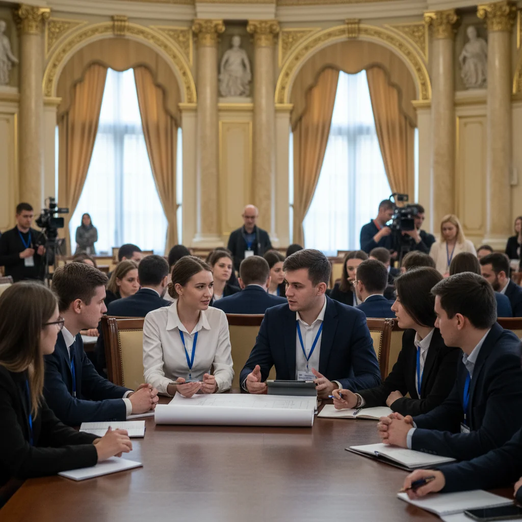 Tinerii din LESD din Neamț, remarcați la Palatul Parlamentului pentru implicare și viziune în dialogul național