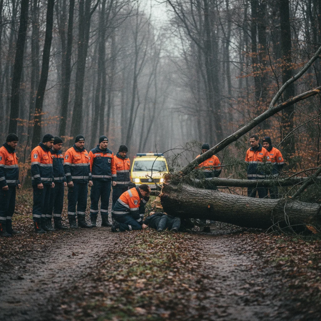Tragedie în Crăcăoani: Bărbat decedat lovit de copac