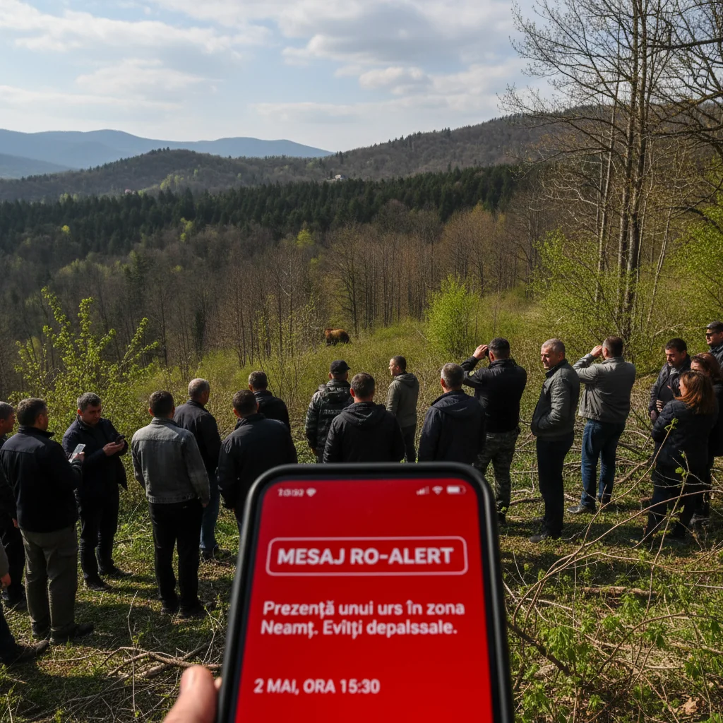 Urs pe străzile din Neamț: atenție la mesajul RO-ALERT