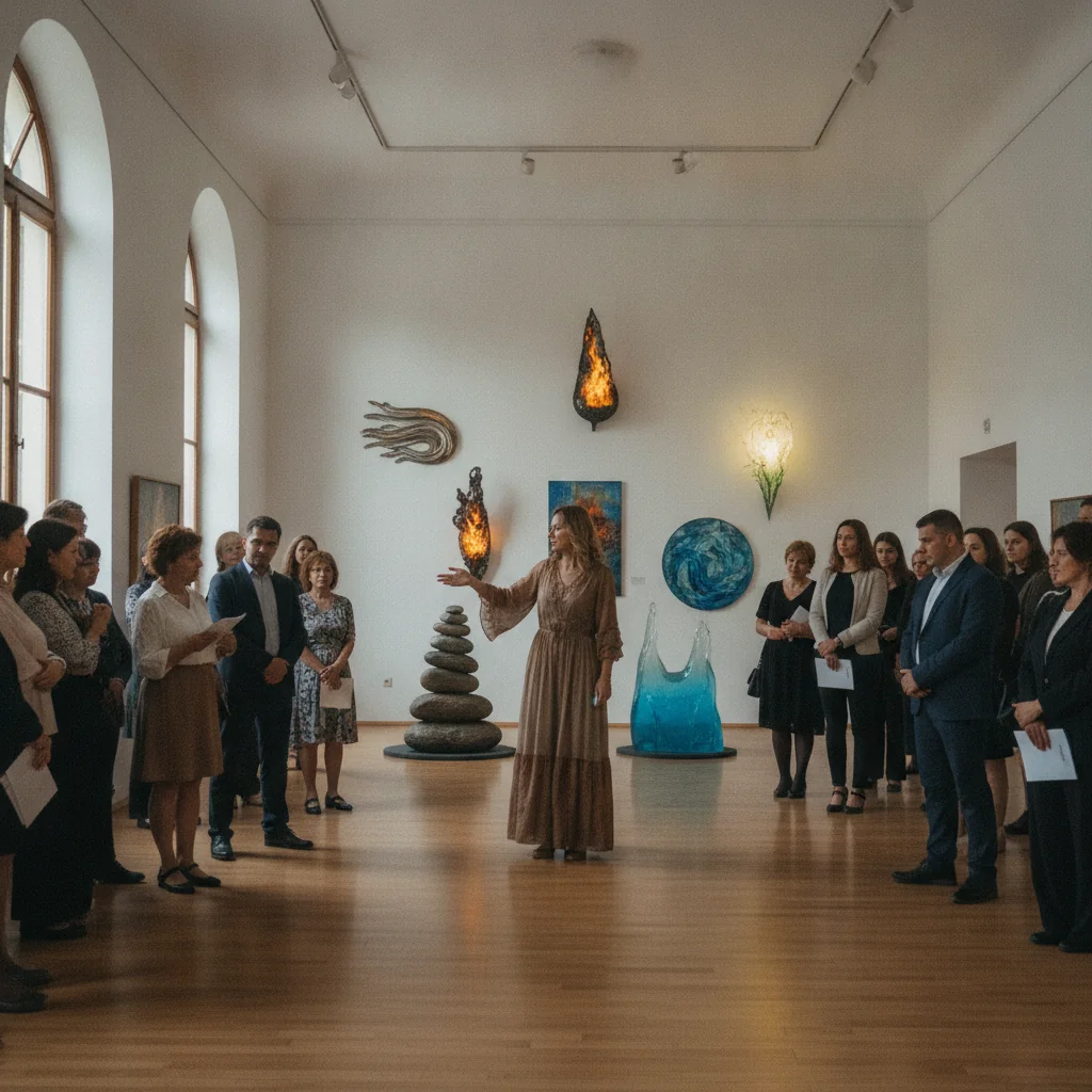 Viorica Ciucanu prezintă „Cele cinci elemente” la Galeriile „Lascăr Vorel” din Piatra-Neamț