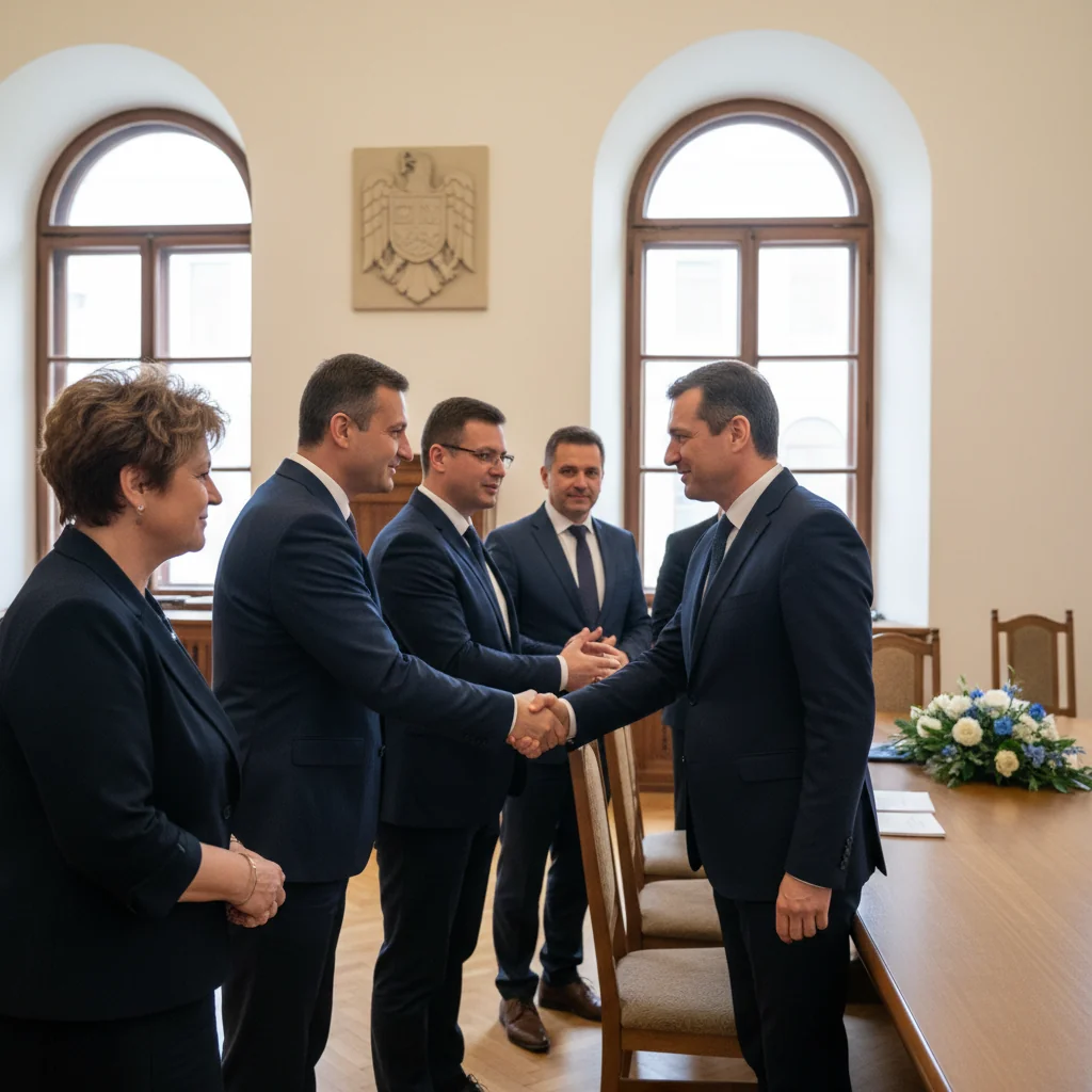 Vizită de 10 membri din Roanne la Primăria Piatra-Neamț